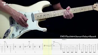 Scorpions - Always Somewhere Guitar Lesson for beginners (Slow Tempo)
