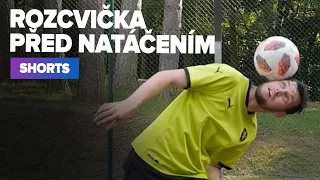 Rozcvička před natáčením ⚽️🎥 @lukefreestyler #shorts