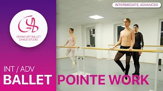 POINTE WORK CLASS / INTERMEDIATE LEVEL #pointeshoes #adultballet #ballet #balletclass