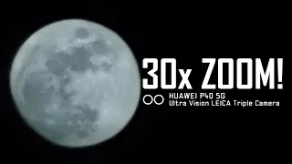 HUAWEI P40 Camera Test 30x ZOOM To The Moon! 🌑