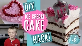 ICE CREAM CAKE DIY 🎂 Just $5 and made in 5 minutes!