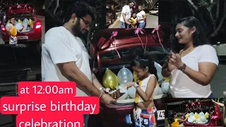 surprise birthday celebration | at 12:00am | luv ❤️ Godma Godpa 😘🧿🎉🎁