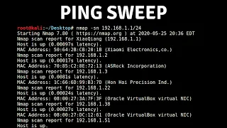 Nmap - Host Discovery With Ping Sweep