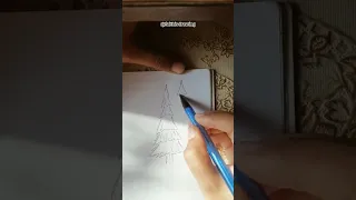 How to draw a tree 🌲 #art #drawing #sketch #viral #tree #trees #fyp #shorts