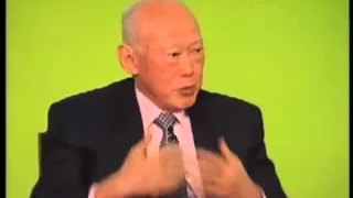 Lee Kuan Yew speaking at INSEAD in 2007 on leadership and global politics