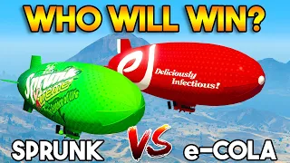 GTA 5 ONLINE : SPRUNK VS E-COLA BLIMP (WHO WILL WIN?)