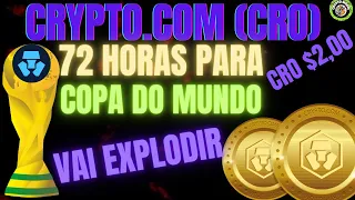 CRYPTO.COM(CRO)FALTA 72 HORAS  PARA COPA DO MUNDO VAI EXPLODIR,TECTONIC 1º LUGAR, CRO$2#FIFAWorldCup