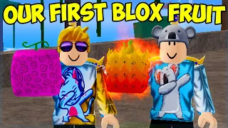 BUYING MY FIRST FRUIT IN ROBLOX BLOX FRUITS