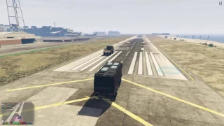 GTA 5 Airport Drag Race (Wastelander vs. Brickade)