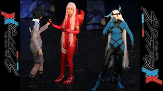 Darling in the Franxx Hiro Zero Two Klaxosaur Princess Cosplay On Stage