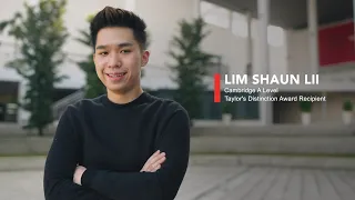 Cambridge A Level with Shaun Lii: Study Experience at Taylor’s College