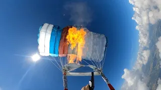 Daredevil Sets Fire To Parachute Canopy While 7000ft In The Air