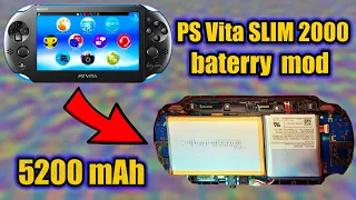 PS Vita SLIM 2000 Battery mod 5200 mAh tutorial