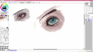 пробую новый способ рисования глаз | speedpaint | спидпейнт | как рисовать глаза