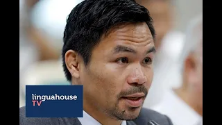 Manny Pacquiao to run for president (British English, B2-C1)