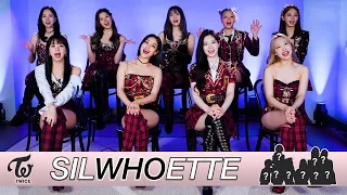 TWICE Plays The Late Show's SILWHOETTE Game