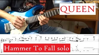 Queen - Hammer To Fall solo with TAB