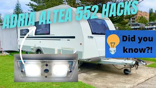 Adria Altea 552PK Sport quick tip - I never knew it did this!