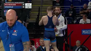 Spencer Lee vs Nico Megaludis - 57kg quarterfinal - Wrestling Olympic Trials 2024