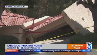 Several homes destroyed as hillside collapses in Rolling Hills