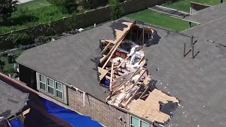 ‘God’s here:’ Tornado tears roof from several homes in neighborhood, miraculously no one hurt