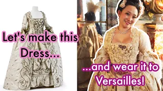 Making my Gown for the Grand Ball at Versailles || Sewing a Robe a la Francaise from the 1760s