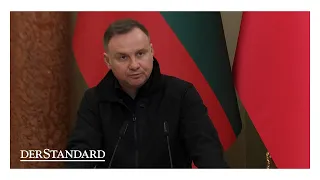 Polnischer Präsident Duda bei Besuch in Ukraine: “Das ist kein Krieg, das ist Terrorismus”