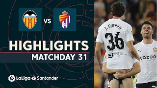 Highlights Valencia CF vs Real Valladolid (2-1)