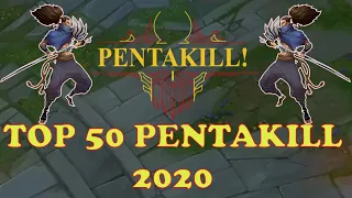 LOL | Champions in Season 2020 | TOP 50 PENTAKILL in 2020 |  LoL Daily Moments.#30