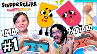 Juego a Recortar con mi Papá | SnipperClips Capitulo 1 | Juegos Karim Juega