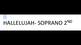 Hallelujah SATB - Soprano 2 Predominant - Leonard Cohen, arr. Roger Emerson