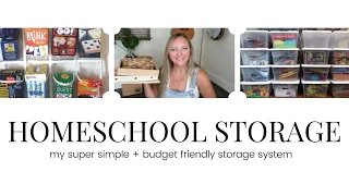 HOMESCHOOL + GAME STORAGE || SIMPLE AND INEXPENSIVE