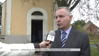 Bochov: Kaple je opravená, má novou sochu a požehnání od biskupa (TV Západ)