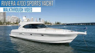 Boat for Sale - 2008 Riviera 4700 Sport Yacht Walkthrough Video