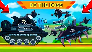 I PLAY AS BOSS LASERJAW and OVERLORD VS ALL TANKS! Mode Be the Boss in Hills of Steel