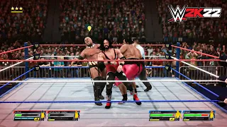 WWE 2K22 - ECW World Tag Team Championship - Kevin Nash, X-Pac vs Yokozuna, Rikishi (3rd Match)