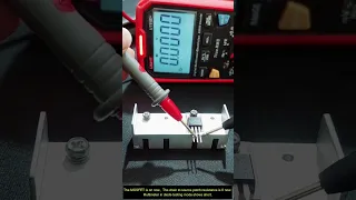 How to test a MOSFET with Multimeter in Diode mode.