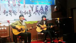 [통기타라이브] A Lover's Concerto(Sarah Vaughan)♩♪♬ - 헬로유기농 초청공연.혼성듀엣. 어쿠스틱밴드