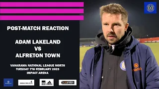 Adam Lakeland Reaction | Alfreton Town vs Curzon Ashton | Vanarama National League North