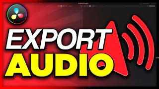 How to Export Audio Only in DaVinci Resolve 18 - 2024