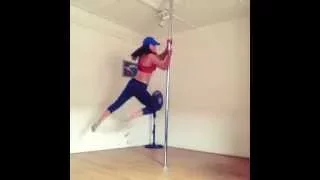 RosaLisa Dancer ~ Flare to Double Elbow Pole Move