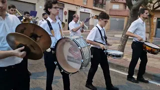 Procesión Inmaculada. Zaraiche, Murcia. 17/06/2023. Banda Maestro Cebrián. 1/2