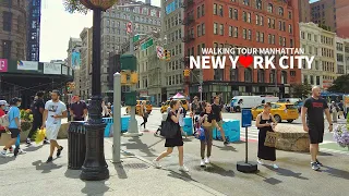 [Full] SUMMER TRAVEL IN NEW YORK CITY 5 - Walking Tour Manhattan NYC, USA, 4K