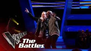 Mike Platt vs Cedric Neal The Voice U.k S8 Battles sings Jumping Jack Flash - Subtitulado