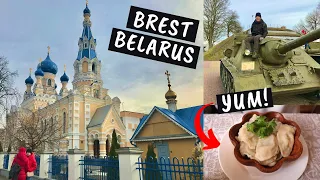 Beautiful Churches, Tanks & Potato Dumplings! | Brest, Belarus Travel Vlog