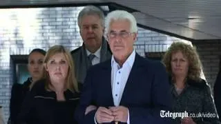 Max Clifford speaks outside court following verdict