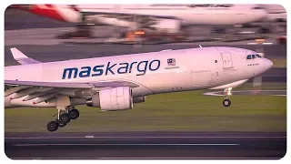 Impressive MASkargo A330-200F Landing and Takeoff | Sydney Airport Plane Spotting | 9M-MUA