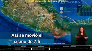 Así fue el sismo de 7.5 que sacudió México