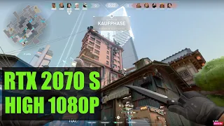 VALORANT HIGH SETTINGS FRAMERATE TEST 1080p | RTX 2070 SUPER OC | i7 9700K @ 4.7 GHz