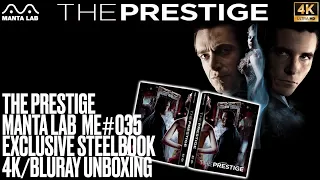 Manta Lab - ME#035 The Prestige 4K / Bluray Steelbook Double Lenticular Full Slip *UNBOXING*